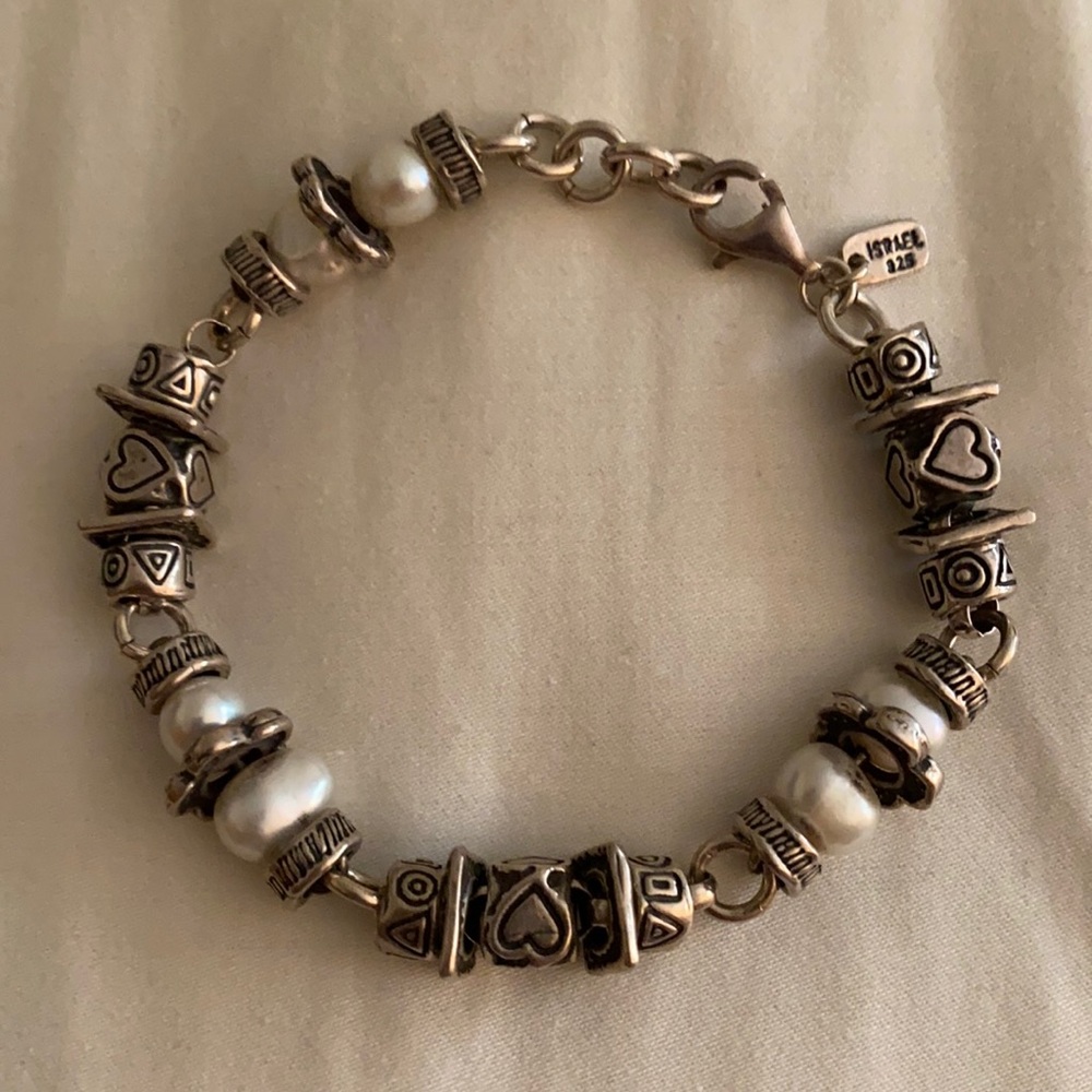 Pearl and Silver Bracelet